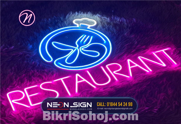 Best Neon Sign Board & Neon LED Open Light in Bangladesh